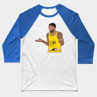 Steph Curry Shrug Baseball T-Shirt